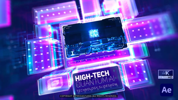 Videohive – High-Tech Quantum AI Technology Slideshow