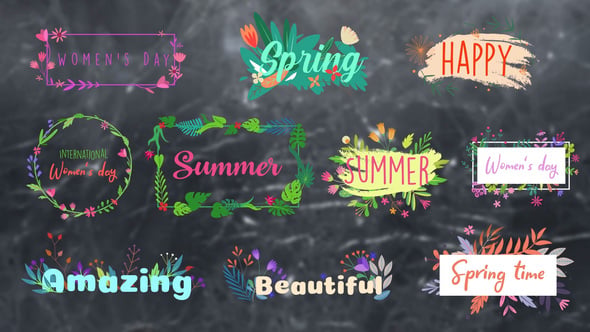 Videohive – Flower Titles || Premiere Pro MOGRT