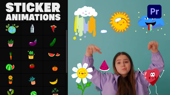 Videohive – Nature Emoji Stickers Animations | Premiere Pro MOGRT