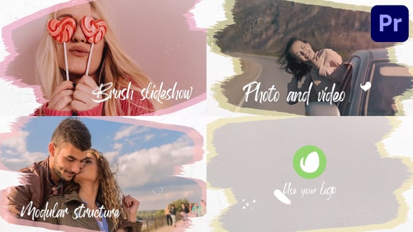 Videohive – Brush Slideshow | Premiere Pro MOGRT