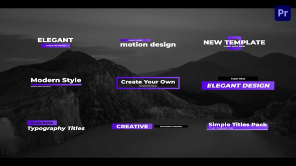 Videohive – Simple Creative Titles For Premiere Pro