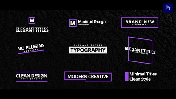 Videohive – Elegant Titles For Premiere Pro