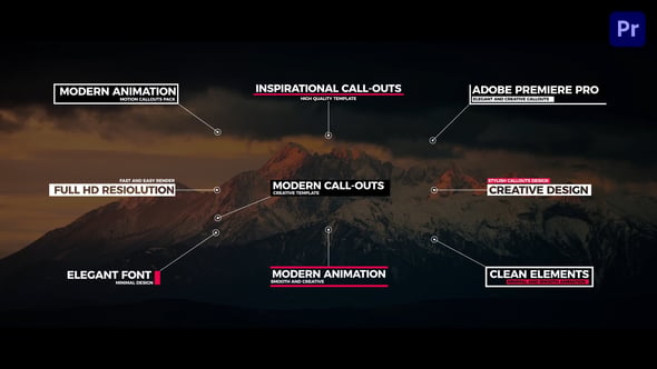 Videohive – Modern Call Outs For Premiere Pro