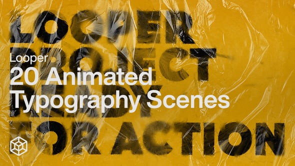 Videohive – Looper – 20 Animated Typography Scenes