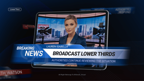 Videohive – News Broadcast Lower Thirds