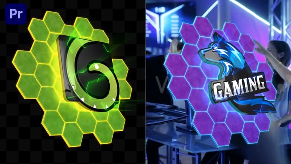 Videohive – Hexagons Logo Transition | Premiere Version