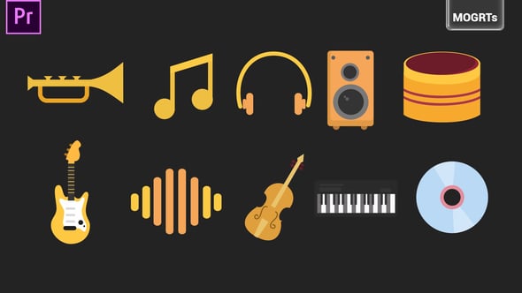 Videohive – Music Animated Icons