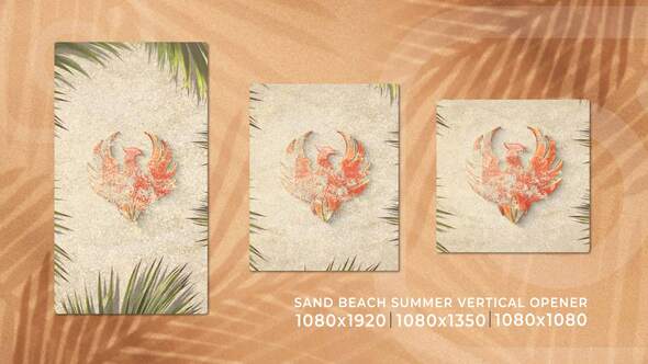 Videohive – Sand Beach Summer Holiday Vertical Travel Opener