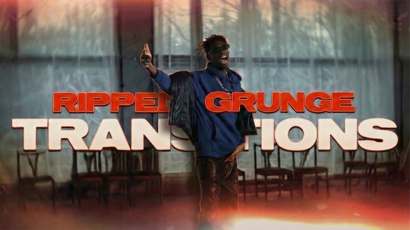 Videohive – Ripped Grunge Transitions / After Effects Presets Package