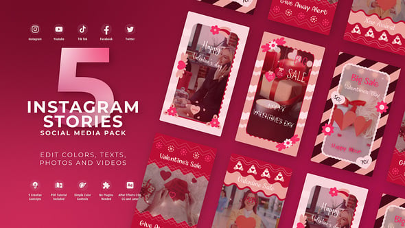 Videohive Valentine Day Instagram Vertical Reel