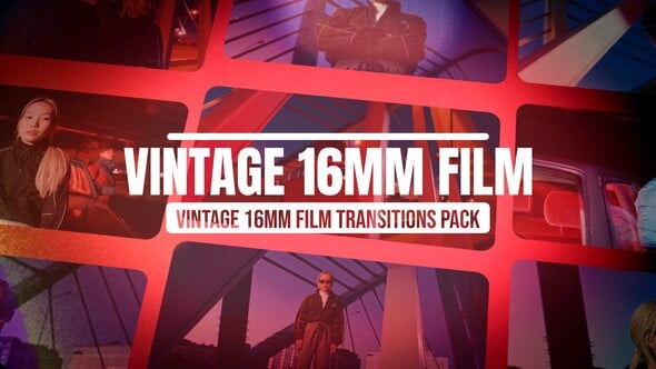 Videohive – Vintage 16mm Film Transitions