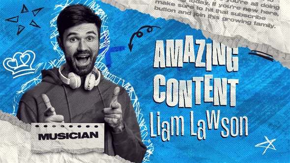 Videohive – Youtube Vlog Intro | Paper Intro