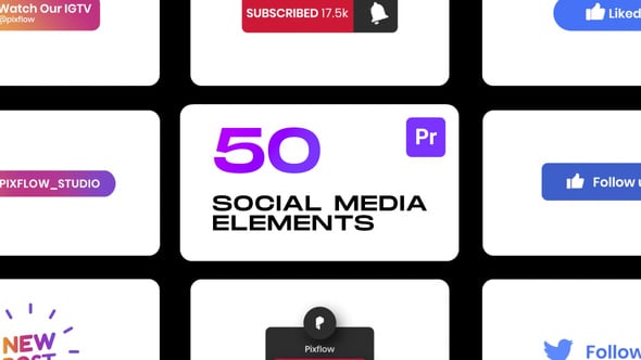 Videohive – Social Elements for Premiere Pro