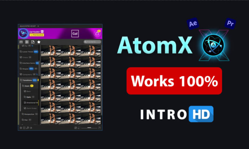 AtomX Extension V3.3.3 for After Effects & Premiere Pro