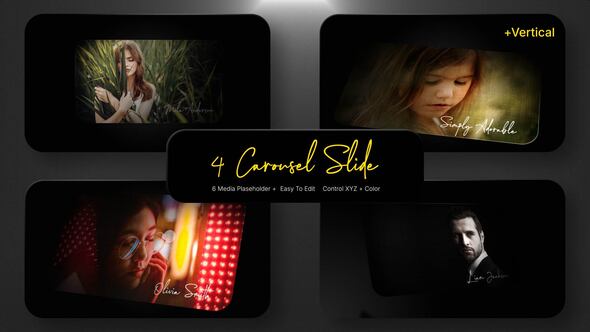 Videohive Modern Carousel Slides – Horizontal & Vertical (MOGRT)