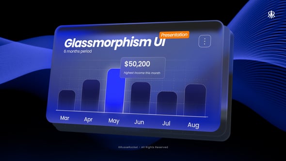 Videohive Glassmorphism UI Presentation