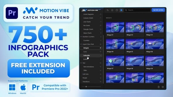 Videohive Infographics Pack | Free Extension for Premiere Pro Included