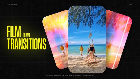 Videohive Vertical Film Frame Transitions | MOGRT
