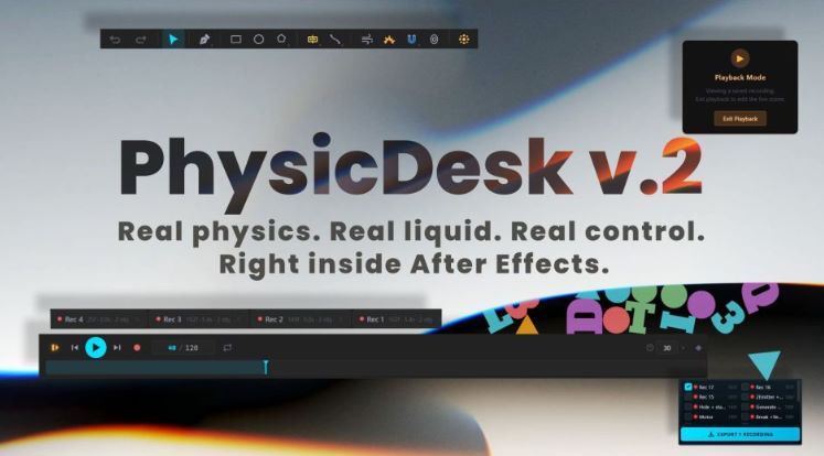 Aescripts PhysicDesk v2.2.120 Free Download