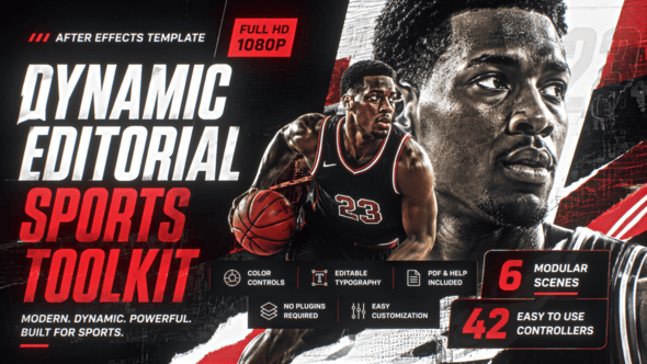 Videohive Dynamic Editorial Sports Toolkit
