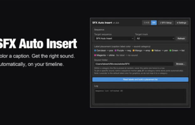 Aescripts SFX Auto Insert v1.3.0 Free Download