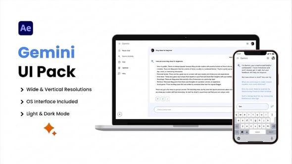 Videohive Gemini Bard AI Chatbot UI – 2 in 1 Pack