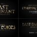 Videohive Gold Text Effect