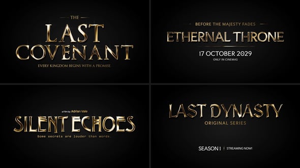 Videohive Gold Text Effect