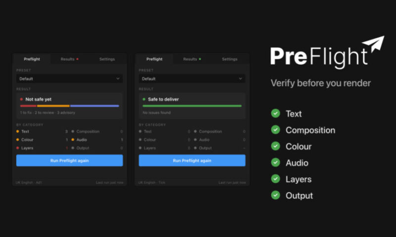 Aescripts PreFlight V1.4 Free Download